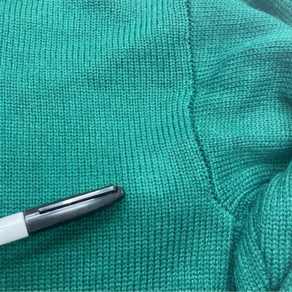 United States Sweaters SZ XL Christmas Holiday Santa Cardigan Winter Comfy Green - Picture 10 of 11